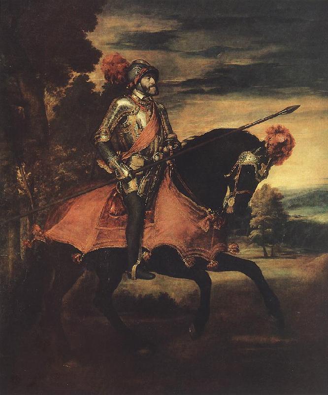 TIZIANO Vecellio Emperor Charles V at Mhlberg ar France oil painting art